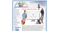 Desktop Screenshot of friscofamilyorthodontics.com