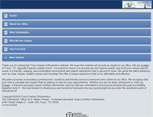 Tablet Screenshot of friscofamilyorthodontics.com